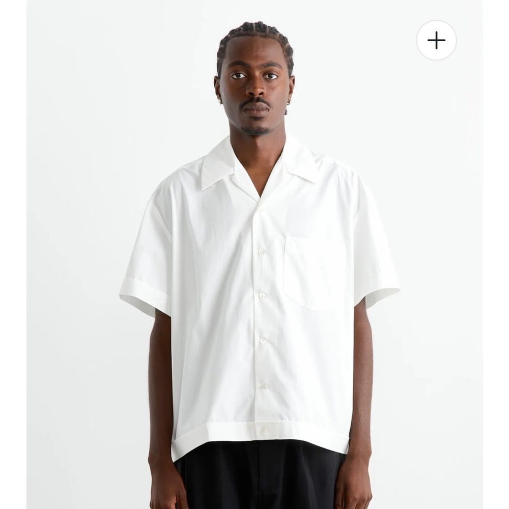 SMOCK‎ Bongo Shirt in Organic Poplin White
